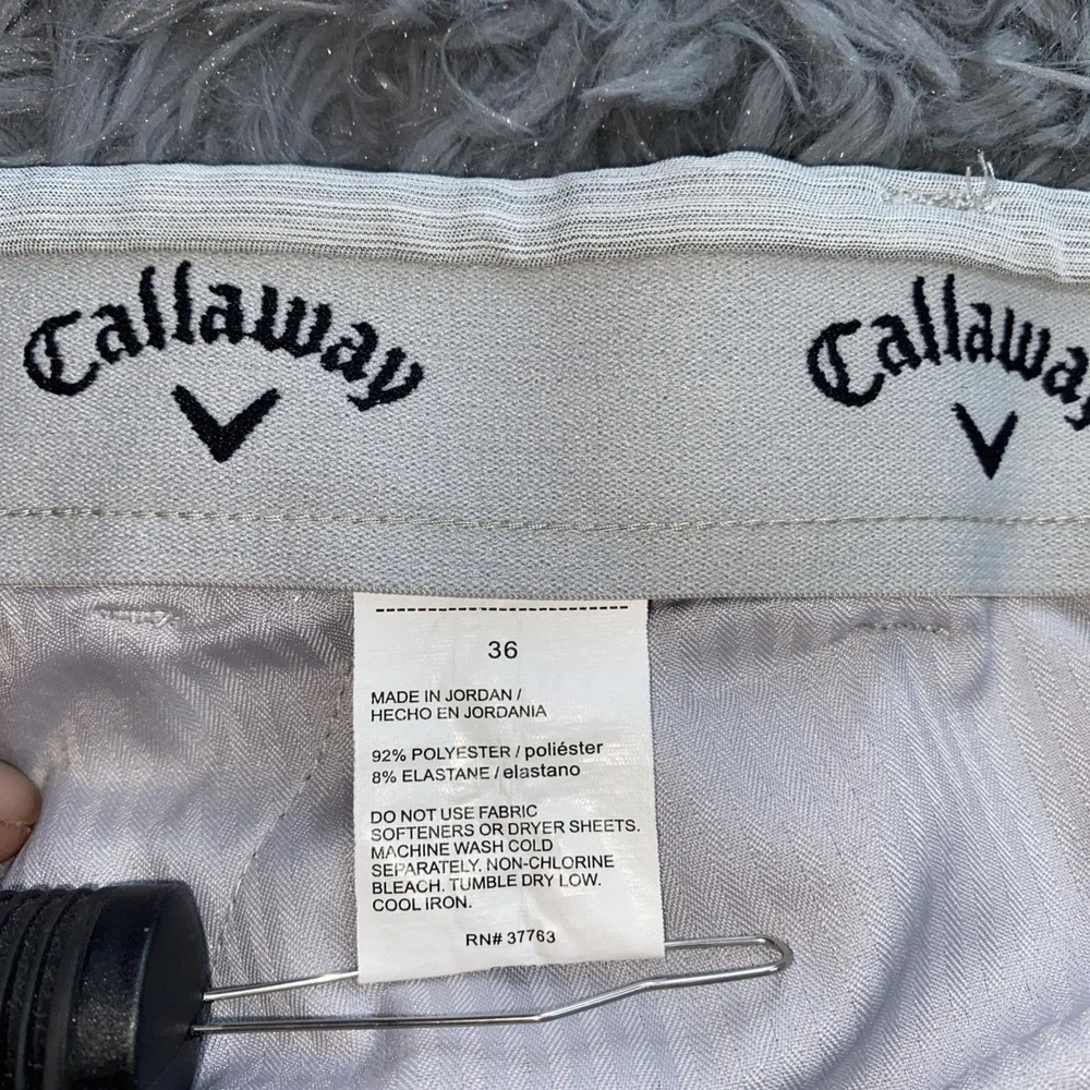 Callaway Men's Golf Shorts with Media Pocket, Size 34, Color Gray 10